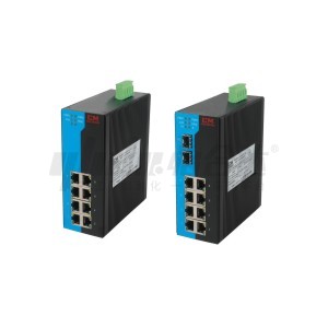 Yiheda önműködő ipari kapcsoló gigabit ethernet szabványos hálózati menedzsment fém héj 1000m 8/8 2 port típus rj45 sfp