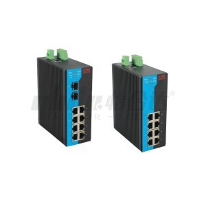 Yiheda önműködő ipari kapcsoló gigabit ethernet szabványos hálózati menedzsment fém héj 1000m 8/8 2 port típus rj45 sfp