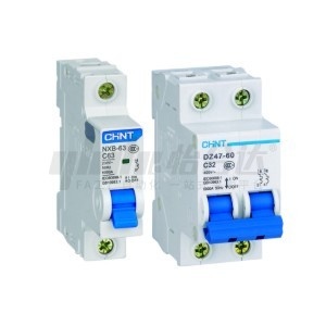 Chint miniatűr megszakító dz47 sorozat 1 pólus/2 pólus névleges feszültség ac 230v/400v