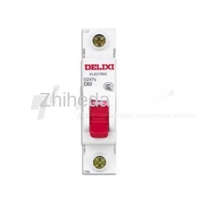 Delixi miniatűr szabványos megszakító dz47s sorozat 1 pólus névleges feszültség ac 230v/400v névleges áram 1a
