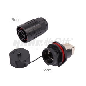 Yiheda hálózati port csatlakozó vízálló relé adapter bajonett hexagon nut zár panel telepítés rj45
