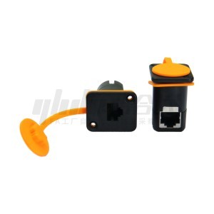 Yiheda hálózati csatlakozó univerzális derékszögű adapter csatlakozó négyzet karima fix panel telepítés rj45