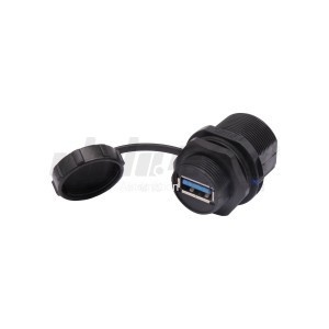 Yiheda usb csatlakozó vízálló relé adapter dugó-in hexagon nut zár panel telepítés