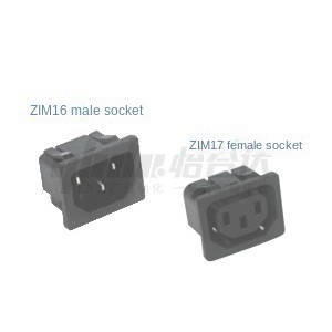 Yiheda power socket panel panel mount clip type ac socket 3c tanúsított férfi/női socket