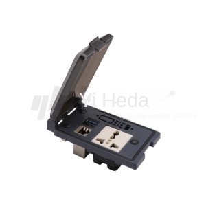 Yiheda power socket panel szerelési védelem kommunikációs panel doboz névleges áram 20a