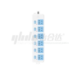 Yiheda univerzális plug-in egyetlen vezérlő kapcsoló 6-állású 5-lyukú kék fehér egysoros lógó lyuk telepítés túlterhelés nélküli védelem