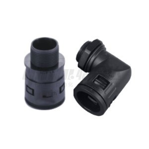 Yiheda pipe joint quick joint külső menetes egyenes közös/külső menet 90 °-os kanyar közös nylon 66 fekete ip66/ip68