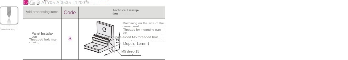 Optional machining parameters